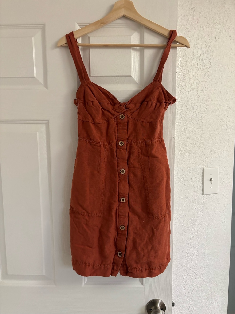 Anthropologie Maeve Twist-Front Mini dress size XS